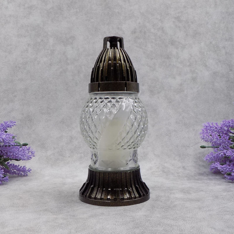 Лампадка скляна маленька куля 354U прозора 14ч Лампадка скляна маленька куля 354U прозора 14ч