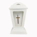 Лампадка капличка керамічна біла з хрестом Лампадка капличка керамічна біла з хрестом