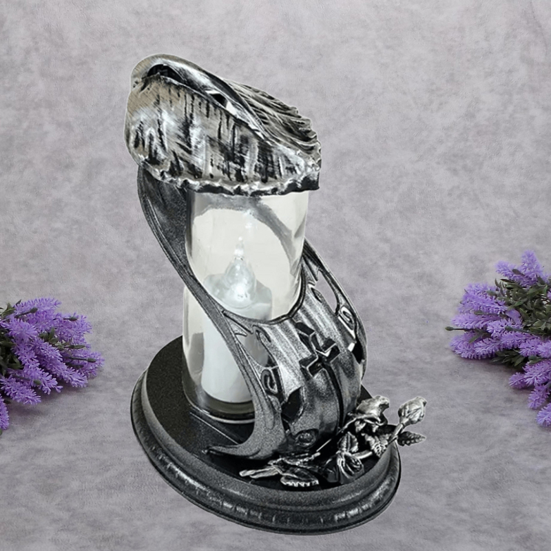 Лампадка скляна середня Lampa Lisc2 графіт 14год Лампадка скляна середня Lampa Lisc2 графіт 14год