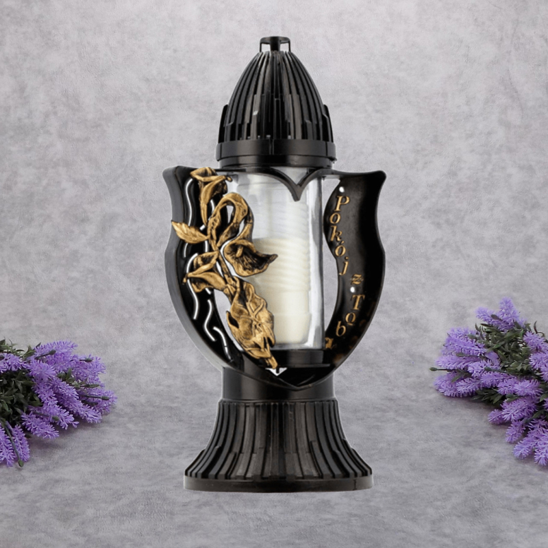 Лампадка серце з калою золотистою Wazon 3D 20год Лампадка серце з калою золотистою Wazon 3D 20год