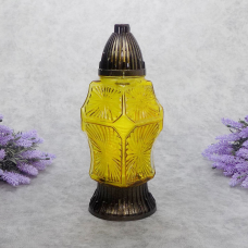 Лампадка скляна середня мікс 768U Czyste 33год жовта