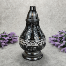 Лампадка скляна елегантна Witraz Karafka чорна