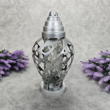 Лампадка велика LLD Siatka Nowa срібляста