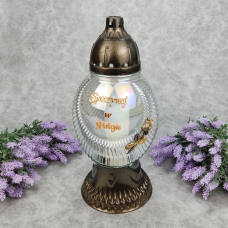 Лампадка велика скляна LP3040 45год