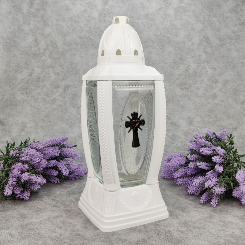 Лампадка велика скляна біла 355KA Лампадка велика скляна біла 355KA