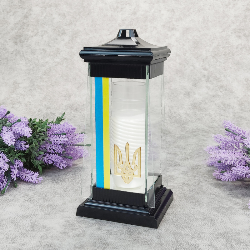 Лампадка скляна середня патріотична для Героїв Art 3T 40год Лампадка скляна середня патріотична для Героїв Art 3T 40год