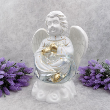 Лампадка скляна велика Ангел 120 год