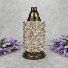 Лампадка велика металева ажурна золотиста Witraz premium