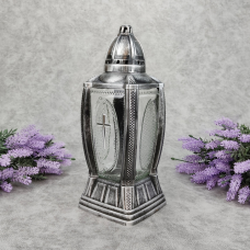 Лампадка середня ажурна графіт 381KA