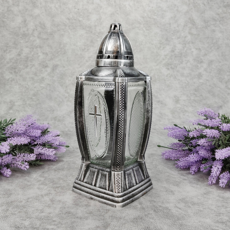 Лампадка середня ажурна графіт 381KA Лампадка середня ажурна графіт 381KA