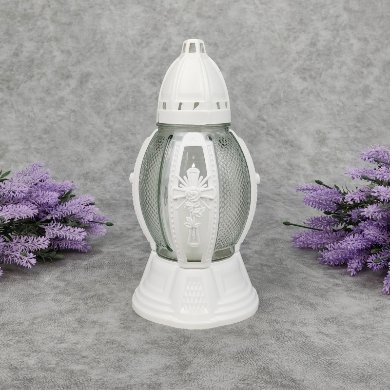 Лампадка скляна середня в ажурному оздобленні 456P Лампадка скляна середня в ажурному оздобленні 456P