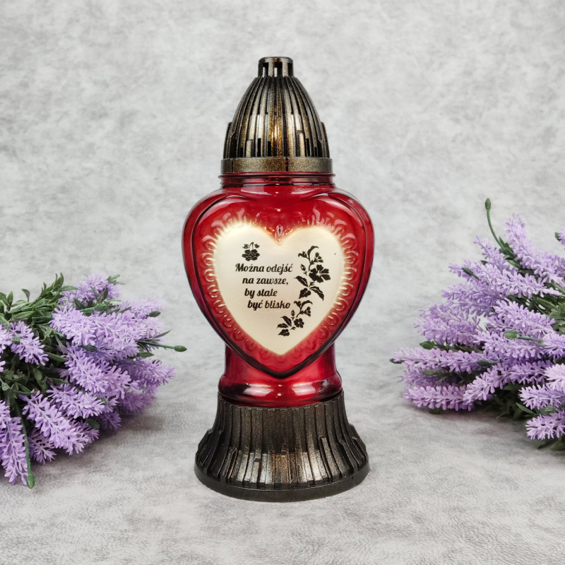 Лампадка скляна серце з написом мала LP925 Tampodruk 20год Лампадка скляна серце з написом мала LP925 Tampodruk 20год