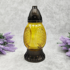 Лампадка скляна середня 574U 20год Жовта