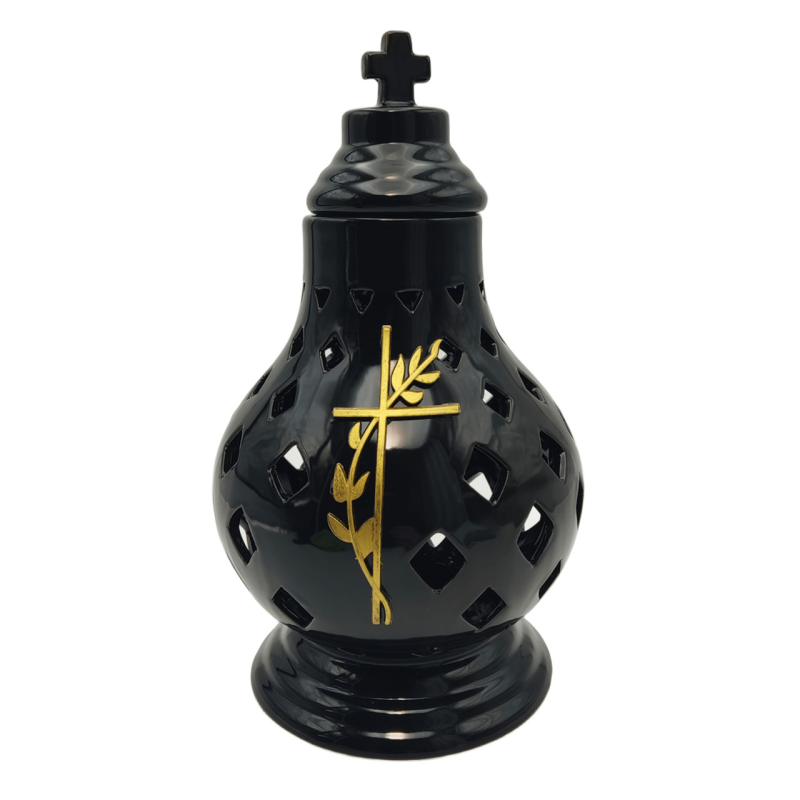 Лампадка середня керамічна Karafa чорна Лампадка середня керамічна Karafa чорна
