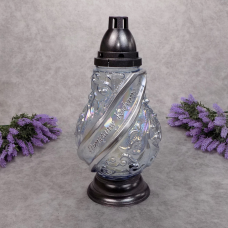 Лампадка скляна велика Koniak Wstega 64год