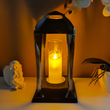 Лампадка капличка ексклюзив темний хром 30см