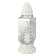 Лампадка скляна середня квадратна была з ламінацією LP222