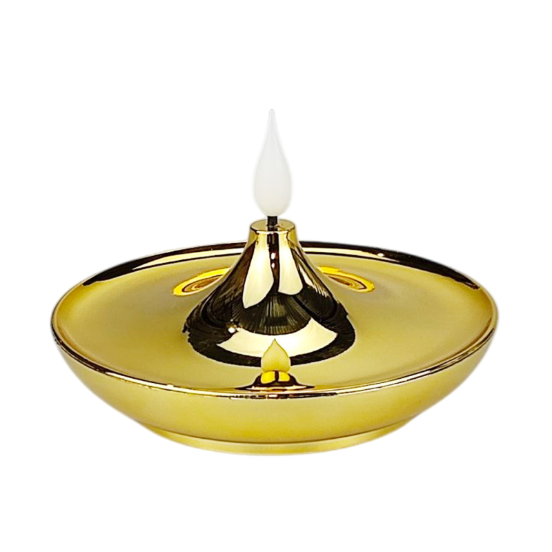 Свічка світлодіодна міні-ваза AW-2 90дн золотиста