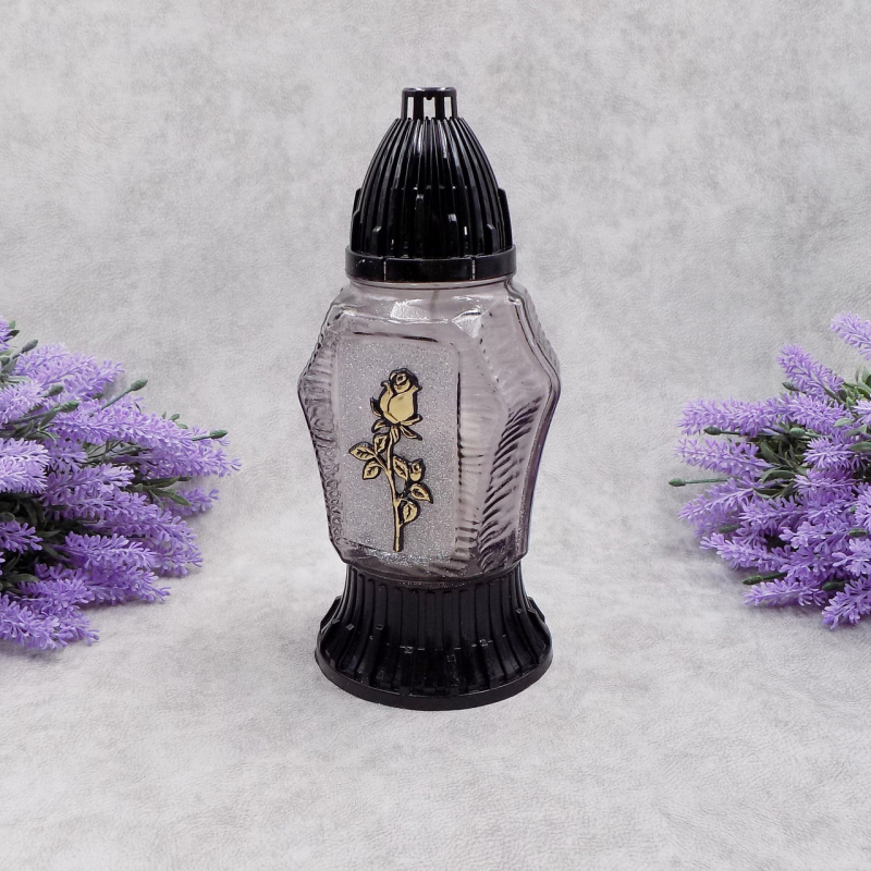 Лампадка скляна з декором LP566U 20год Лампадка скляна з декором LP566U 20год