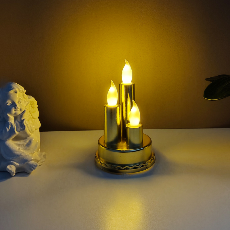 Свічка потрійна світлодіодна Led Cortina AW-4 90дн