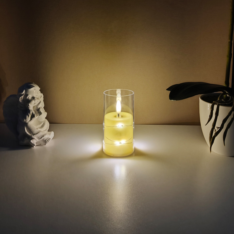 Свічка світлодіодна зі стрічкою Led 10см 90 днів