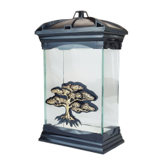 Лампадка капличка с аппликацією дерево Glass Art шкатулка золотиста