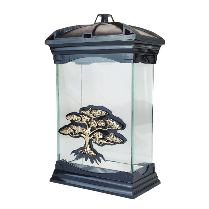 Лампадка капличка с аппликацією дерево Glass Art шкатулка золотиста Лампадка капличка с аппликацією дерево Glass Art шкатулка золотиста