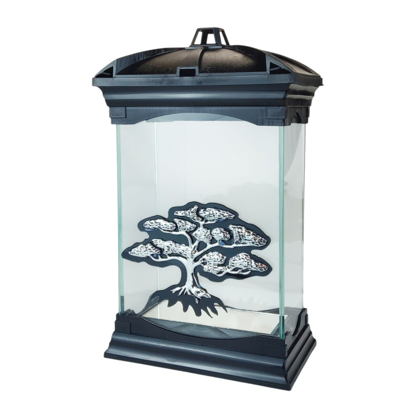 Лампадка капличка з аплікацією дерево Glass Art шкатулка срібляста Лампадка капличка з аплікацією дерево Glass Art шкатулка срібляста