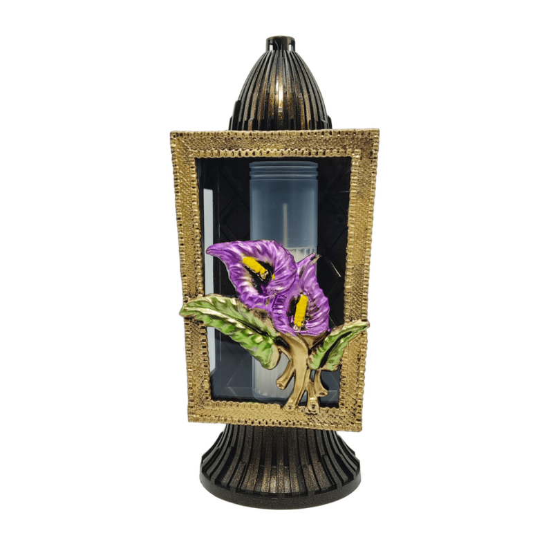 Лампадка середня золотиста Бузкова кала Glass Art Kapliczka 33год Лампадка середня золотиста Бузкова кала Glass Art Kapliczka 33год