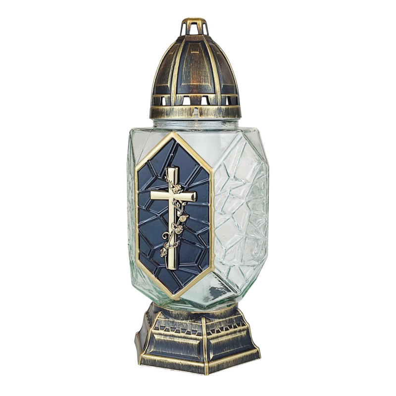 Лампадка скляна декоративна Castel чорна Лампадка скляна декоративна Castel чорна