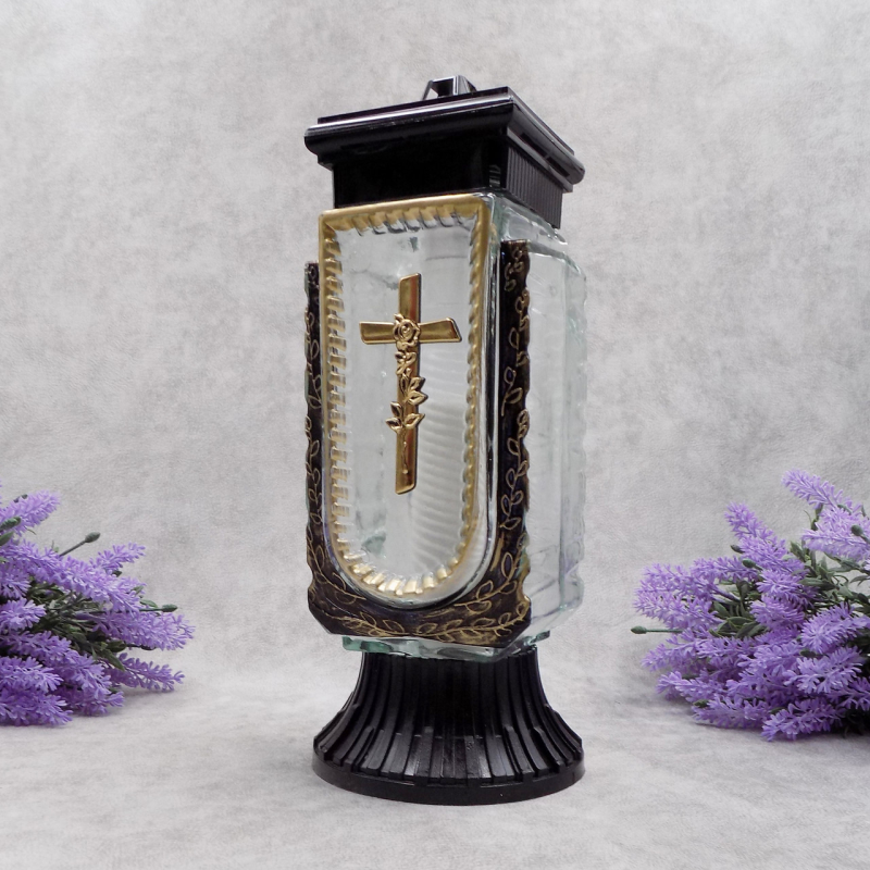 Лампадка скляна середня золотиста LC4 Wazon 45год Лампадка скляна середня золотиста LC4 Wazon 45год