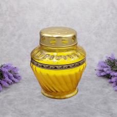 Лампадка скляна заливна LP680p 26год жовта