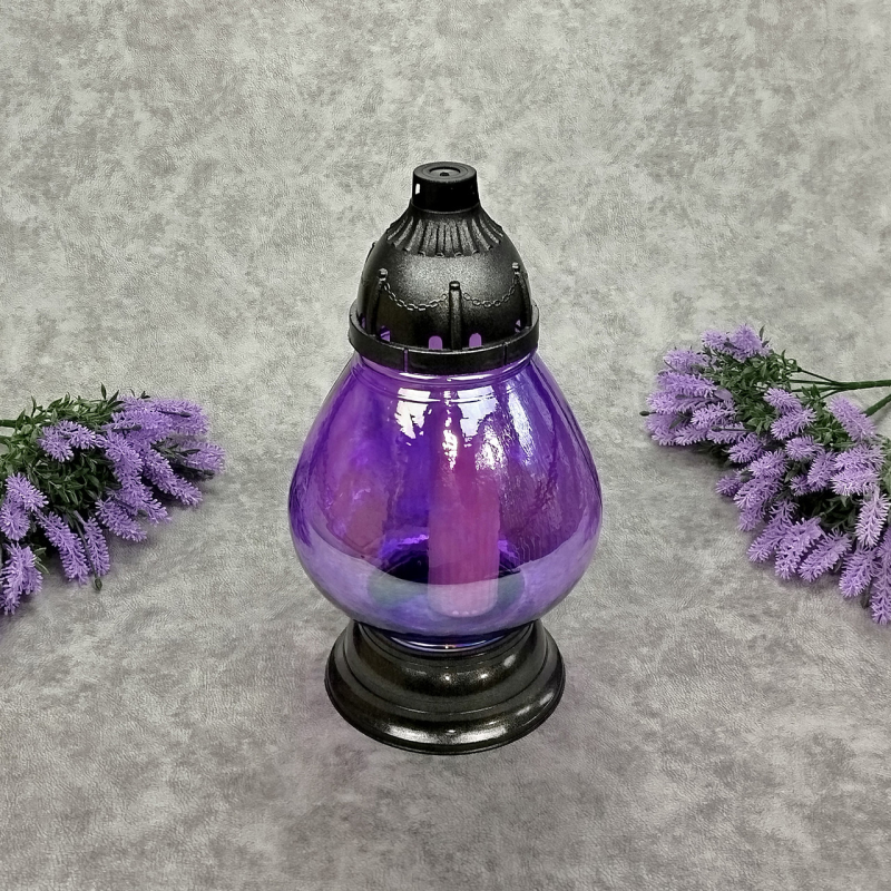 Лампадка велика скляна бузкова Koniak3 45год Лампадка велика скляна бузкова Koniak3 45год